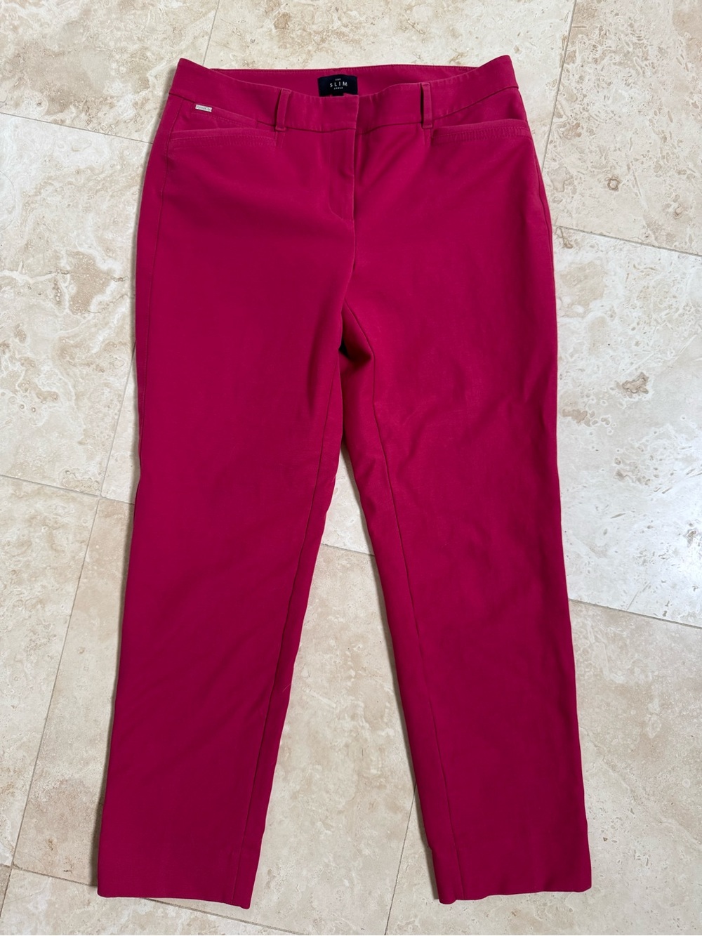 White House Black Market The Slim Ankle Pant Red • Size 6 Like New
